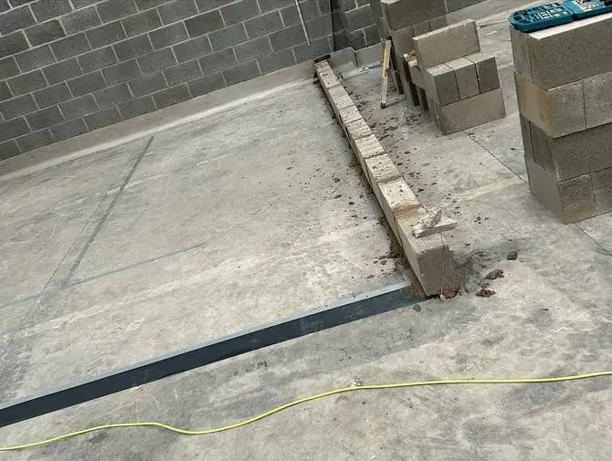 Blockwork and screed floor during a commercial unit fit-out in Leeds by G&M Building Solutions
